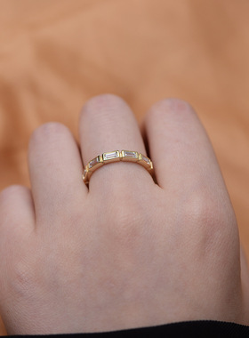 纯银情侣对戒金裕贞同款