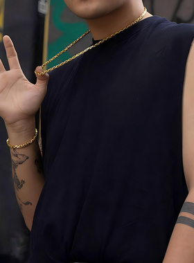 帝王古巴项链男生痞帅轻奢高级感