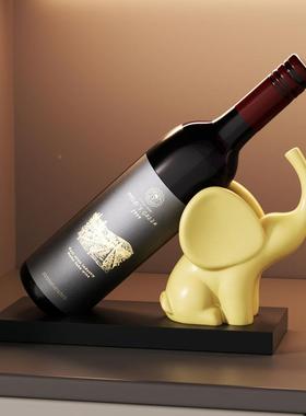 简柜约现代大象红酒架摆件厅家居玄关CP-23029餐边电视柜酒高级感