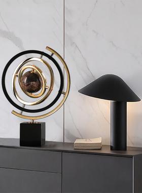 轻奢柜地球032仪摆件高柜档酒电视办家公室桌面居客厅艺术装饰品