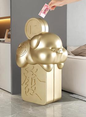 发财麻将发财麻将猪大型落件地摆钱存罐家用客厅玄关装饰只品储蓄