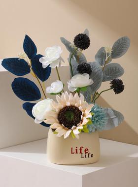 仿真绿植桌面小摆件客厅家居玄关服装店办公室鞋柜装饰品花盆假花