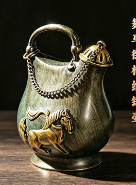 陕西博物馆摆件青瓷提梁倒灌壶