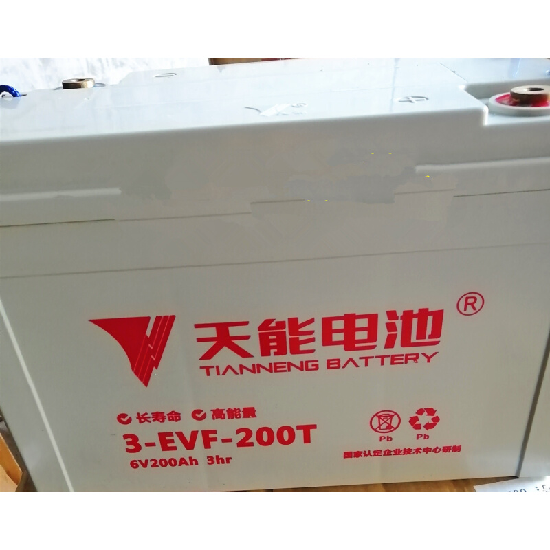 天能电动汽车蓄电池 3-EVF-200T 四轮车电瓶高尔夫观光车 6V200AH - 图1