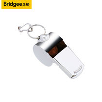 Corporate Bridge Stainless Steel Mouth Whistle Training Lifesaving Emergency Stomp Whistle Basketball Referee Special Whistle 2 clothes