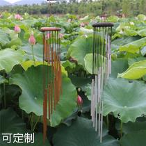 18 frosted pipe rising wind bell hanging decoration solid wood tuning pipe big wind bell birthday present home decoration hanging decoration