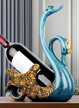 高酒HPN档轻奢创意家居客厅装饰工艺礼品柜摆饰红酒架摆件卧室结