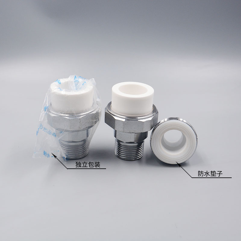 PPR铁活接 内丝外丝 双头活接 油任 2025324分6分1寸水暖热熔管件 - 图1