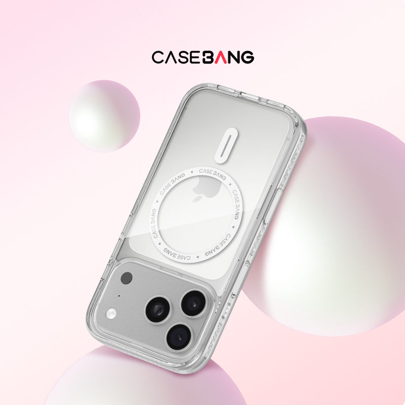 CASEBANG出奇壳适用iPhone17ProMax/iPhone17Pro/16/15Pro三星S25Ultra透明闪粉防摔磁吸苹果手机保护壳体 - 图1