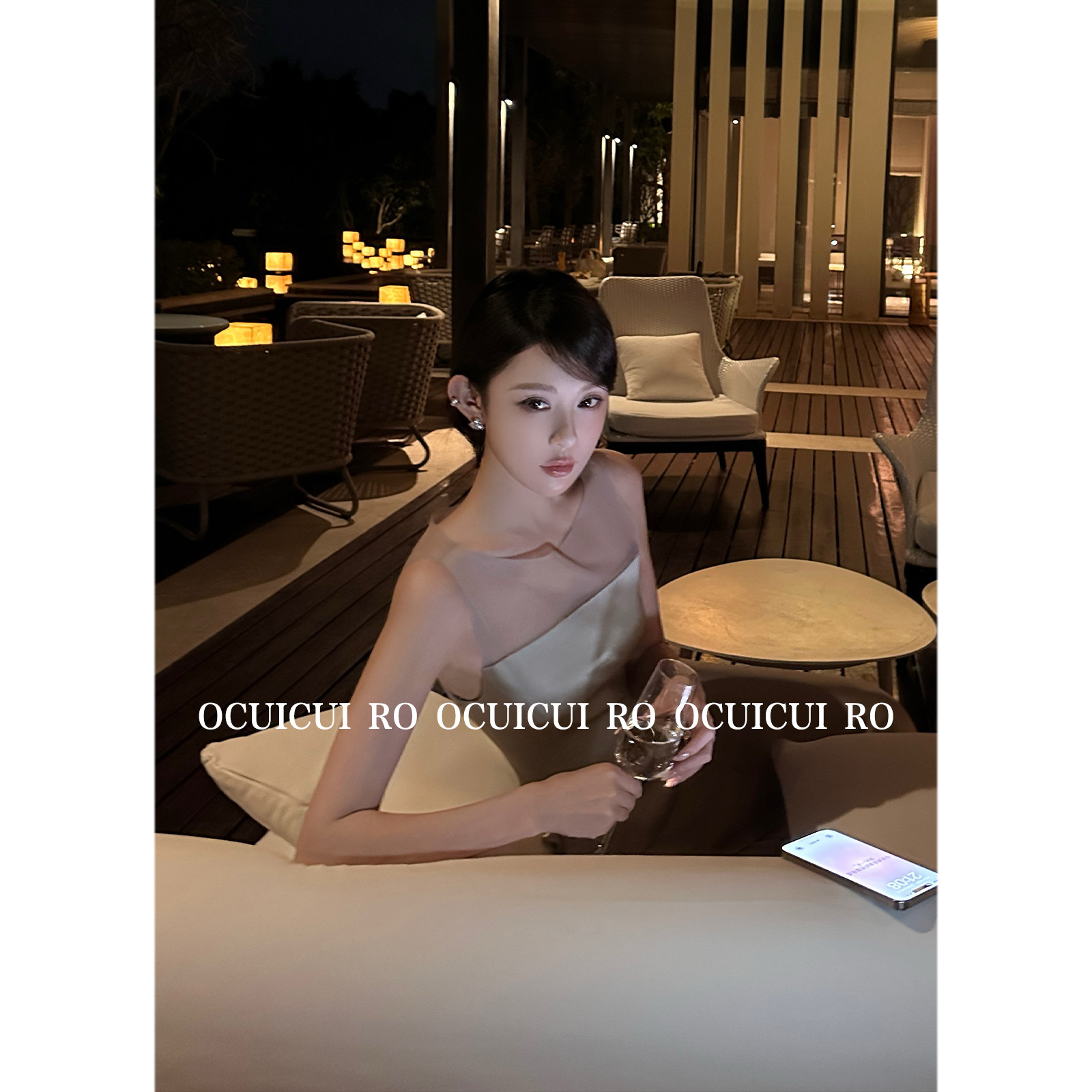 CUICUI崔崔【忘忧岛】氛围感女神风高定设计师款银色缎面套装裙女,淘宝优惠券,粉丝福利购,淘宝优惠卷