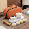 Travel tea set portable bag outdoor travel quick cup storage teapot tea drinking business gift