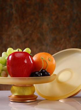 台湾琉璃招财供具套装财神供果果盘香炉供杯全铜家用室内供奉摆件