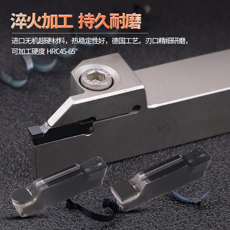 数控金刚石车刀片MGMN200 300 400铜铝PCD宝石立方氮化硼切槽刀头 - 图1