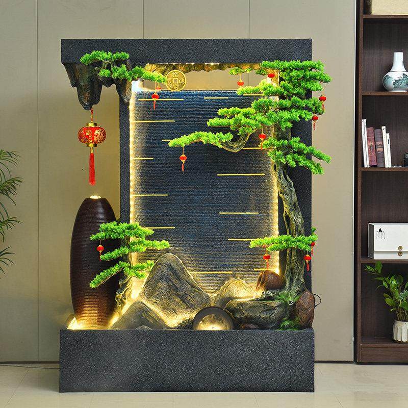 户外庭院假山水幕墙流水摆件循环水喷泉客厅招财造景鱼缸开业礼物,淘宝优惠券,粉丝福利购,淘宝优惠卷