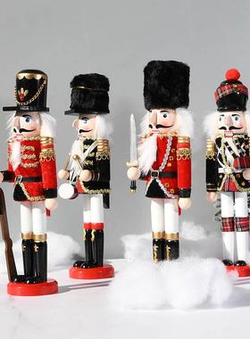 欧式胡桃夹子木偶士兵摆件50cm公仔玩偶人偶英国英伦圣诞树装饰品