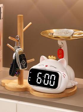 轻奢高档钥匙收纳玄关摆件入户鞋柜时钟摆件乔迁新居礼品搬家礼物