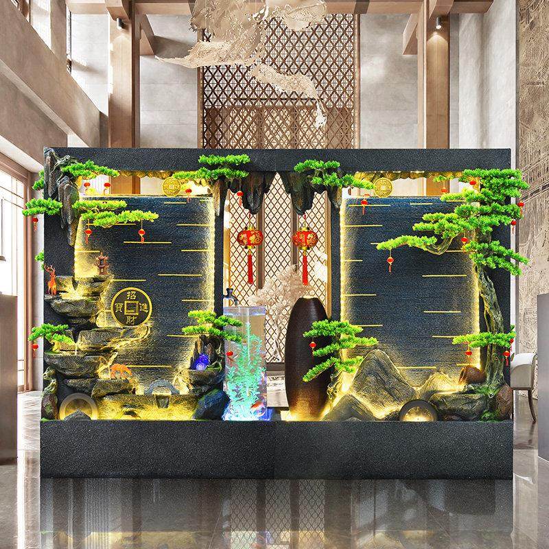 户外庭院假山水幕墙流水摆件循环水喷泉客厅招财造景鱼缸开业礼物,淘宝优惠券,粉丝福利购,淘宝优惠卷