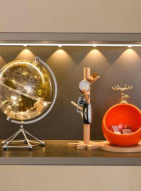 入户玄关放钥匙收纳摆件轻奢高档家居客厅门口鞋柜电视柜装饰品