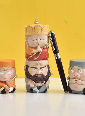 西游记、师徒四人、孙悟空小摆件、稳定情绪、民族时尚风格人物、