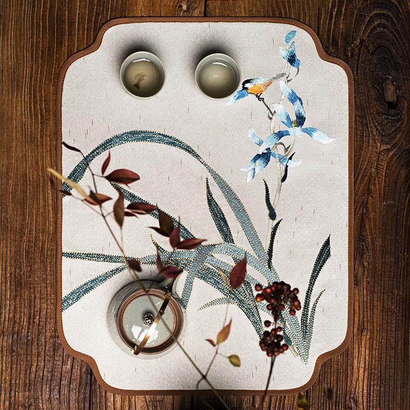 新中式餐垫餐桌盘垫布艺YG72花瓶垫烟灰缸垫茶具垫台灯杯垫子定制,淘宝优惠券,粉丝福利购,淘宝优惠卷