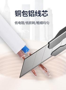 RVVB抗冻护套线防火阻燃线缆铜包铝供应电车专用电缆线电线