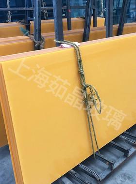 上海彩色烤漆玻璃异型磨边钢化玻璃橱柜高温烤漆艺术玻璃