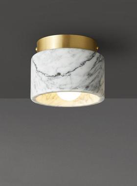 进门玄关走廊过道明装灯热销北欧轻奢创意大理石阳台吸顶灯
