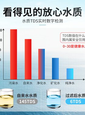 净水器直饮RO反渗透加热一体机纯水机厨房自来水过滤智能净水机