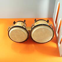 Bongho drum Bongo Bongo drum bull leather 6 inch 7 inches Children help gowman drum Africa drum Orfu toon of professional