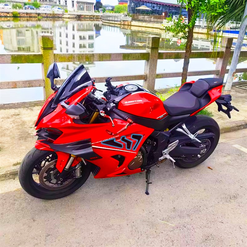 适用钱江赛80h0 赛600RS 改装鲨鱼鳍小包围侧板导流罩侧板装饰配 - 图3