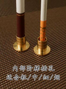 铜烟托烟插器堂口烟供盘