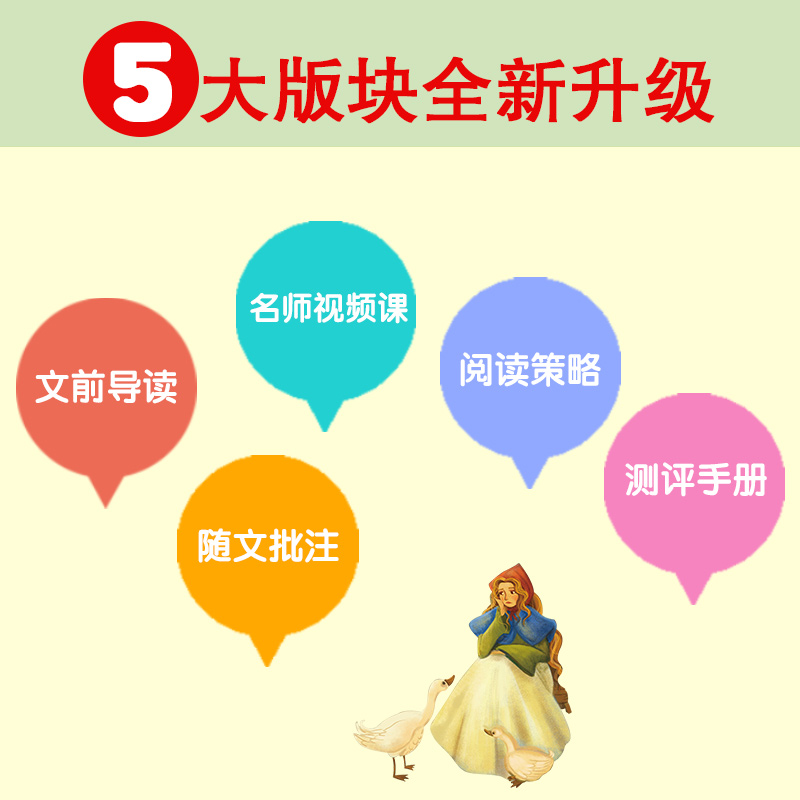正版格林童话格林兄弟著杨武能译三年级上册快乐读书吧吉林出版集团公司彩图版名师助读版顾振彪主编赠送考点手册名师视频课程导读