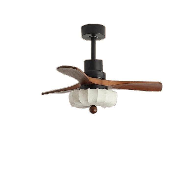 中古电风扇吊灯胡桃木色布艺客厅餐厅茶室卧室房间大电风扇灯,淘宝优惠券,粉丝福利购,淘宝优惠卷