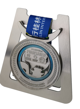 匠马拉松奖牌展示架304不锈钢y奖牌架创意摆件新款收W纳筐运动金A