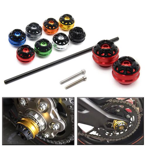 杜卡迪 MONSTER 1100 EVO 2011-2013 铝R合金改装防摔球前轮球轴 - 图2