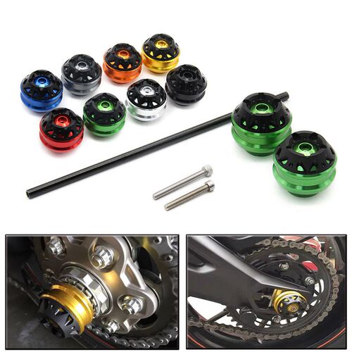 杜卡迪 MONSTER 1100 EVO 2011-2013 铝R合金改装防摔球前轮球轴 - 图1