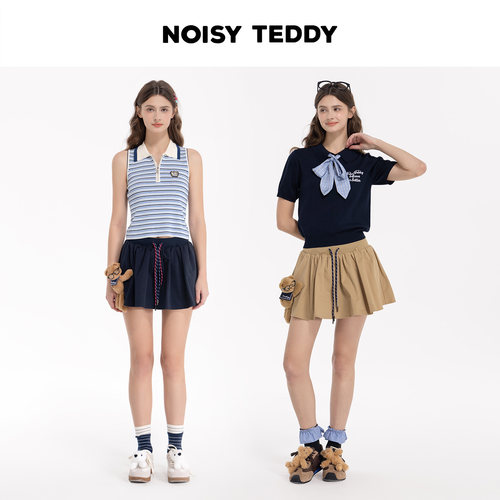 NOISY TEDDY26夏季新款可爱立体熊时尚潮流女士休闲短裤舒适百搭 - 图2