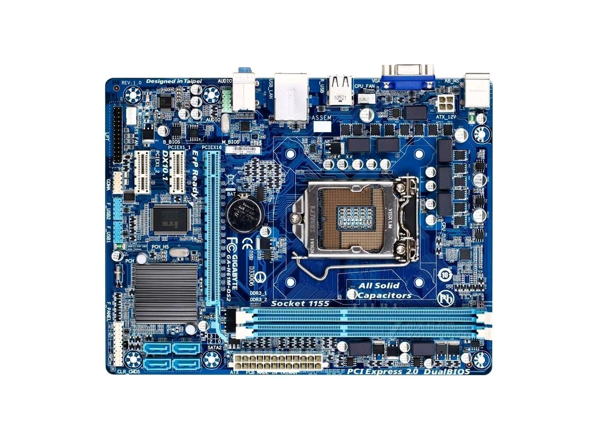 拆机技嘉华硕LGA1155针H61 P61 B75 Z68 Z77台式电脑主板一年包换 - 图0