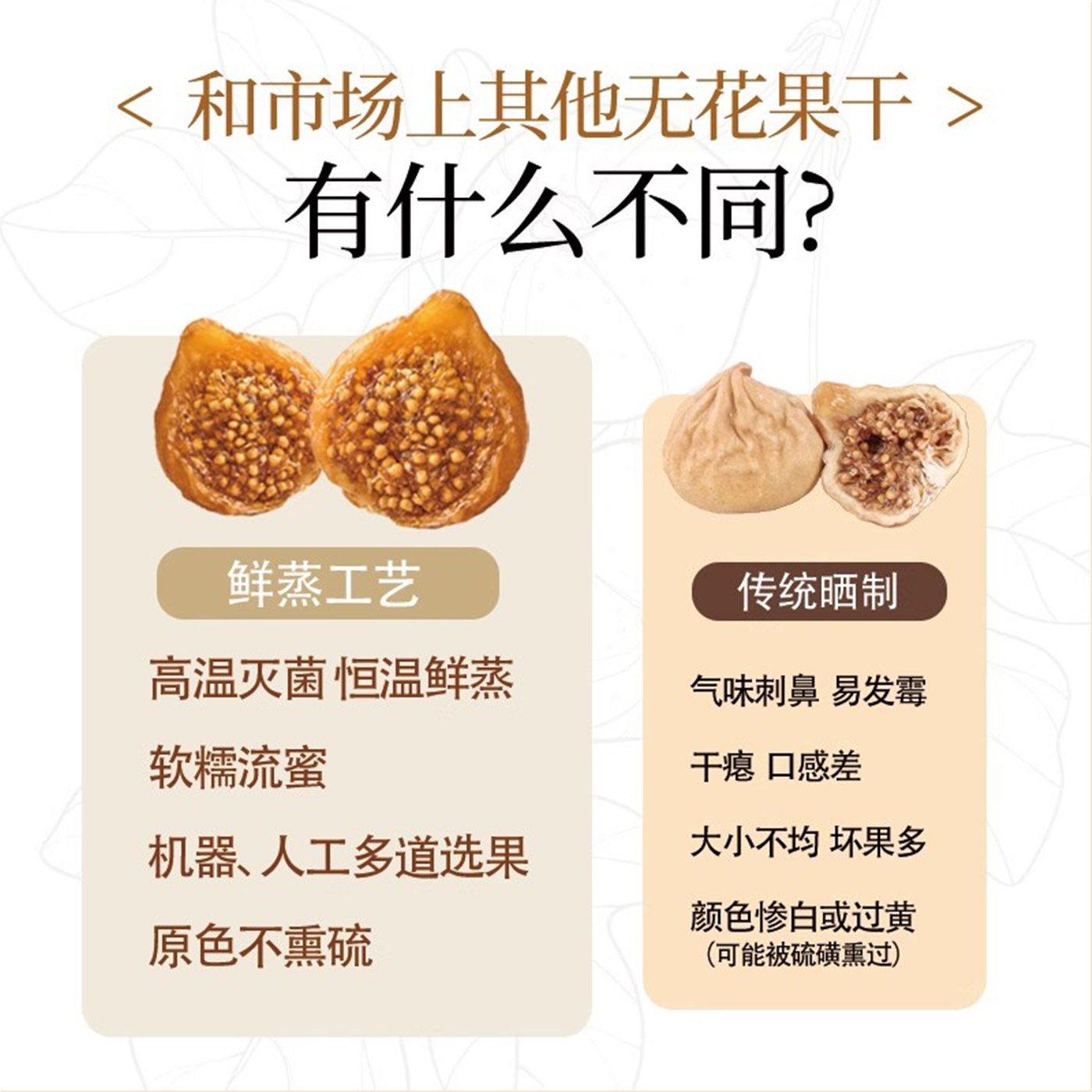 牧果人软蜜无花果干100g三蒸三晒软糯健康孕妇儿童解馋蜜饯零食,淘宝优惠券,粉丝福利购,淘宝优惠卷