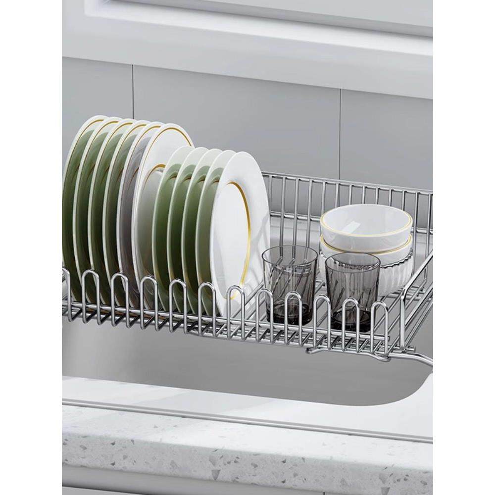 惠居雅304不锈钢沥水篮厨房可伸缩洗碗池水槽置物架碗碟收纳沥水,淘宝优惠券,粉丝福利购,淘宝优惠卷