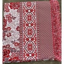 Old fashioned line blanket pure cotton double man bed single-thickness three-meter bed on single knit extra-large earth bed single sofa towels 4 m