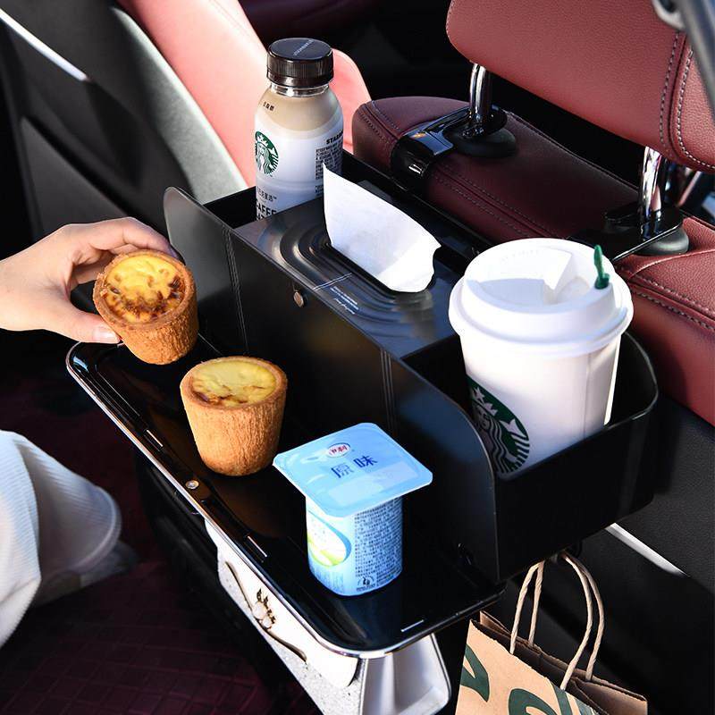 徕本车载多功能储物盒纸巾盒水杯架收纳盒置物袋汽车座椅后背盒袋,淘宝优惠券,粉丝福利购,淘宝优惠卷
