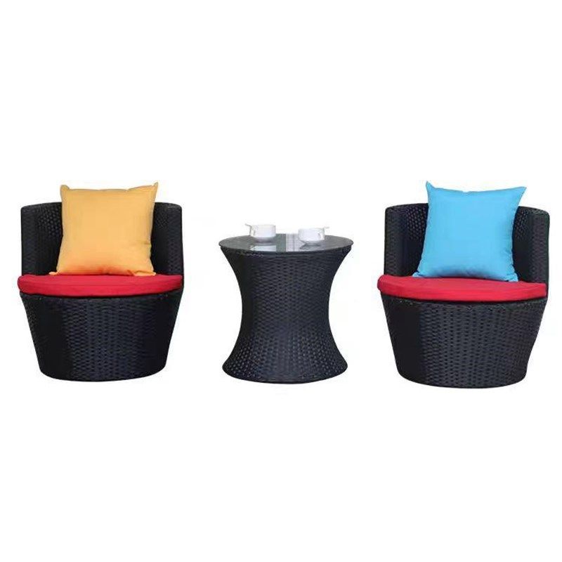 阳台桌椅三件懒人藤编椅子茶几休闲椅G小套藤户庭院花瓶椅外组合,淘宝优惠券,粉丝福利购,淘宝优惠卷