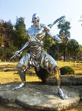 现代抽象艺术不锈钢雕塑定制铁艺D圆环金属摆件户外大型城市景观