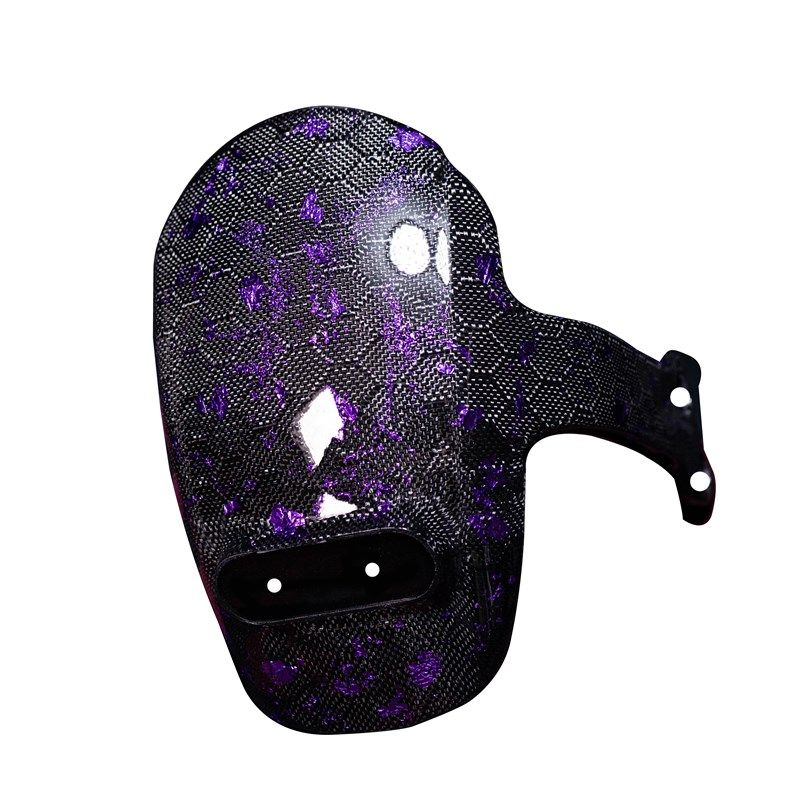 九号电动车Ed200P/E125/E100系列蜂窝紫箔锻造碳纤维原厂后挡泥板 - 图3