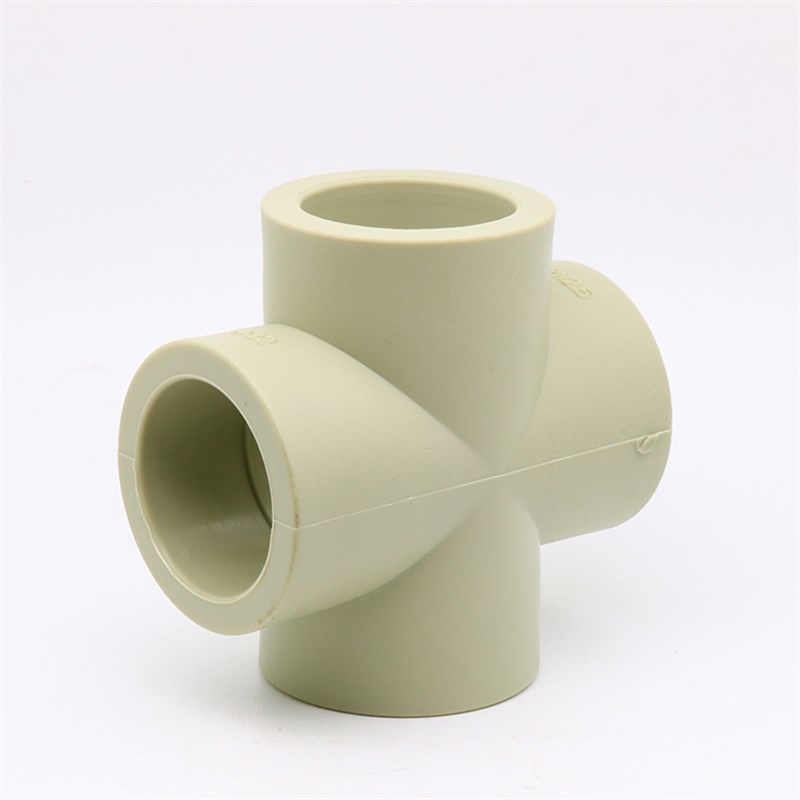 PPR四通20 25 32 40 50 63 75 PPR等径四通加厚热熔水管配件接头 - 图2