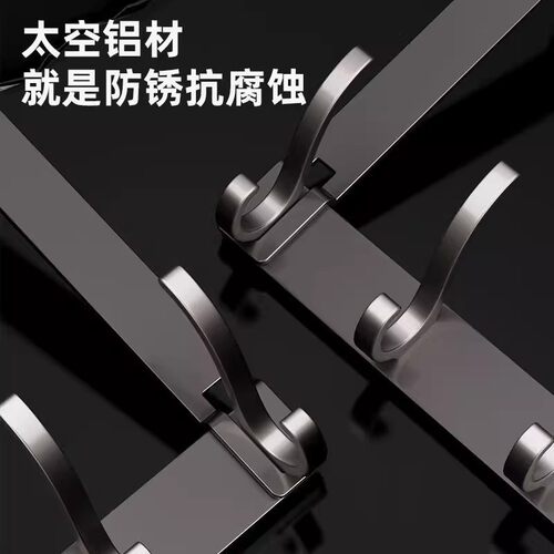 门后挂衣架挂钩挂衣架免打孔门上挂衣架卧室门后立式挂衣架不伤门 - 图1
