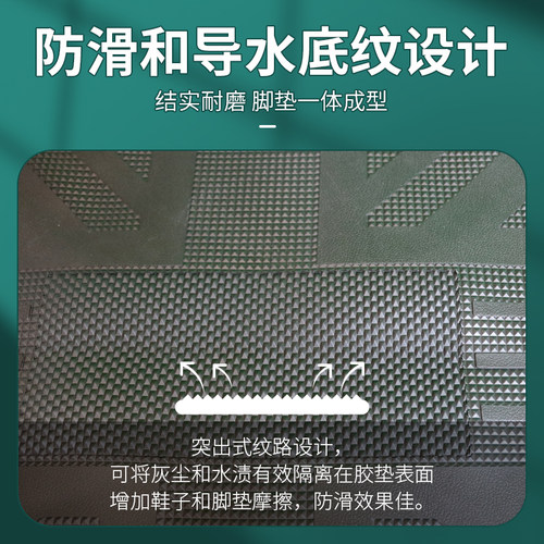 雅迪M25plus-H电动车脚垫防水耐磨橡胶脚踏踩垫冠能M25plus脚踩垫 - 图2