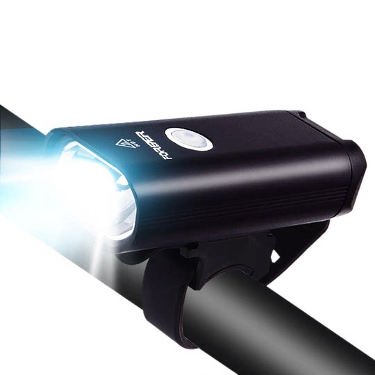 永久铝合金山地自行车灯车前灯充电骑行强光手电筒儿童单车夜骑灯