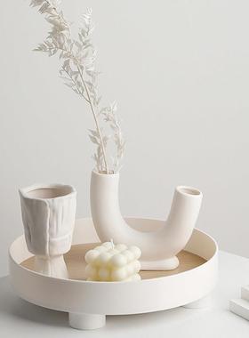 态生活现代简约陶瓷小众花瓶装饰小摆件侘寂风样板间酒柜饰品摆设